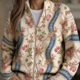 Karen — Vest with Rose Vine Pattern