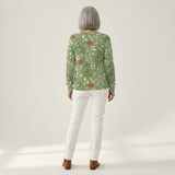Joan — Jumper with Christmas Tree Motif