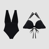 Gráinne — Luxury Sculpting Swimsuit with Deep V-Neck