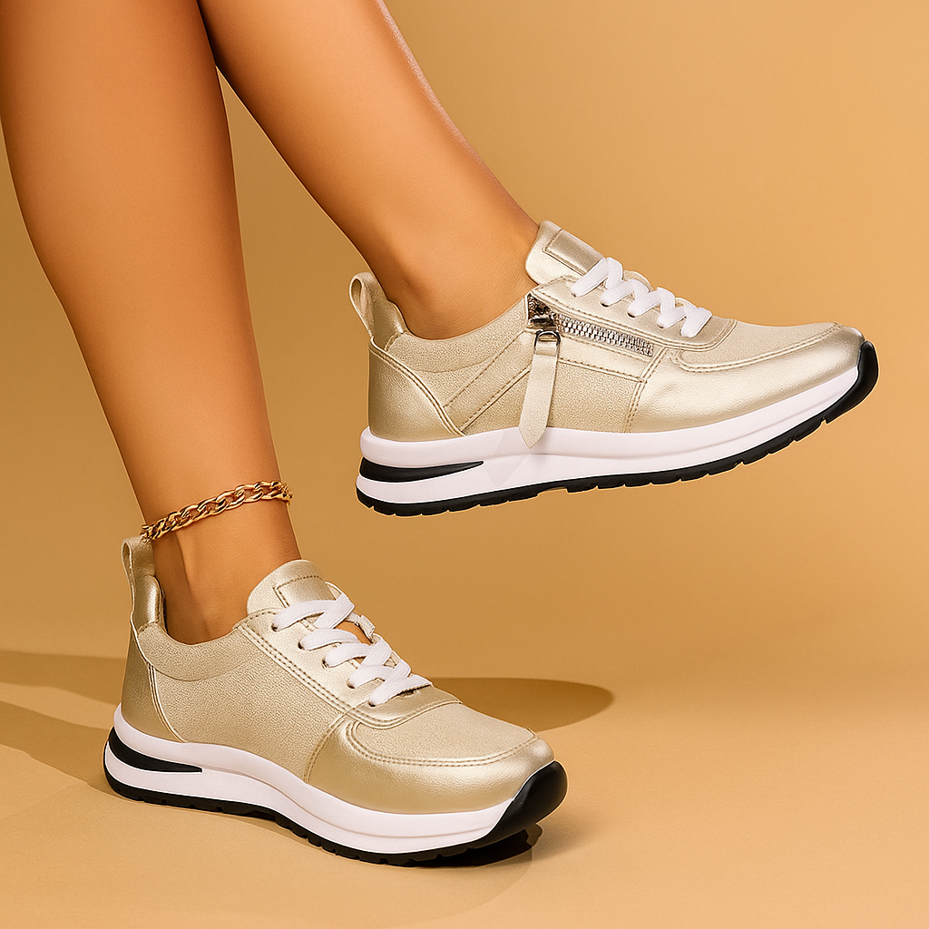 Maeve — Zip-Up Orthopedic Trainers