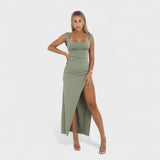 Monica — Long Dress with Open Back