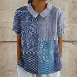 Niamh — Patchwork Print Blouse