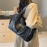 Claire — Dual Zipper Large Capacity Shoulder Bag