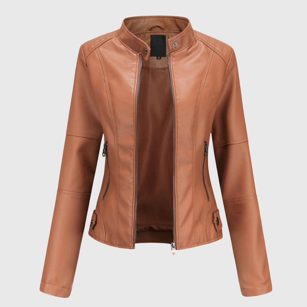 Megan — Elegant Women's Leather Jacket