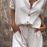 Amy — Airy Buttoned Set