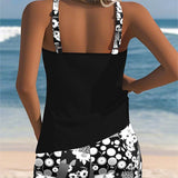 Mia — Swimsuit Tank Top with Printed Boxer Set