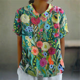 Pauline — Watercolour Floral Blouse