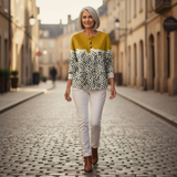 Susan — Cardigan with Norwegian Pattern