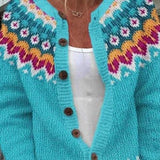 Susan — Cardigan with Norwegian Pattern