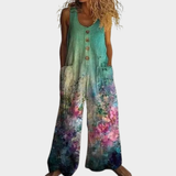 Elizabeth — Flowing Printed Jumpsuit