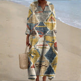 Doireann — Bohemian-Inspired Dress with Ethnic Prints