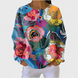 Daisy — Jumper with Large Colourful Flowers
