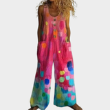 Doireann — Flowing Printed Jumpsuit