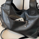 Claire — Dual Zipper Large Capacity Shoulder Bag