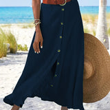Theresa — Flowing Skirt with Buttons