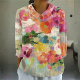 Kate — Floral Watercolour Blouse