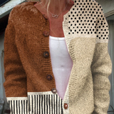 Caoimhe — Minimalist Vest with Abstract Dot Print and Buttons