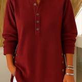 Clíodhna — Button-Up Henley Tunic