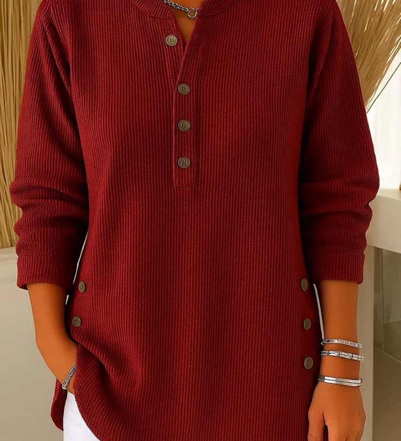 Clíodhna — Button-Up Henley Tunic