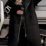 Geraldine — Elegant Hooded Coatigan
