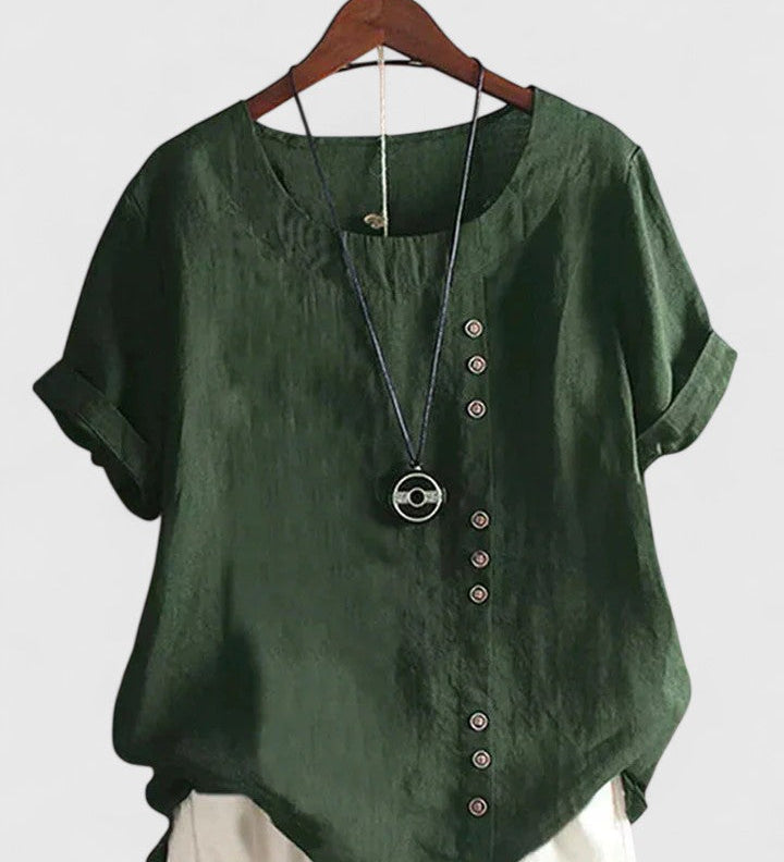Aisling — Comfortable Short Sleeve Blouse