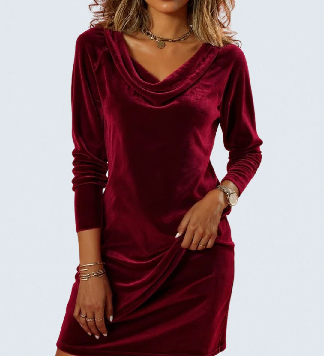 Shauna — Loose Fitting Velvet Dress