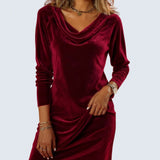 Shauna — Loose Fitting Velvet Dress