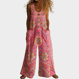 Anne — Flowing Printed Jumpsuit