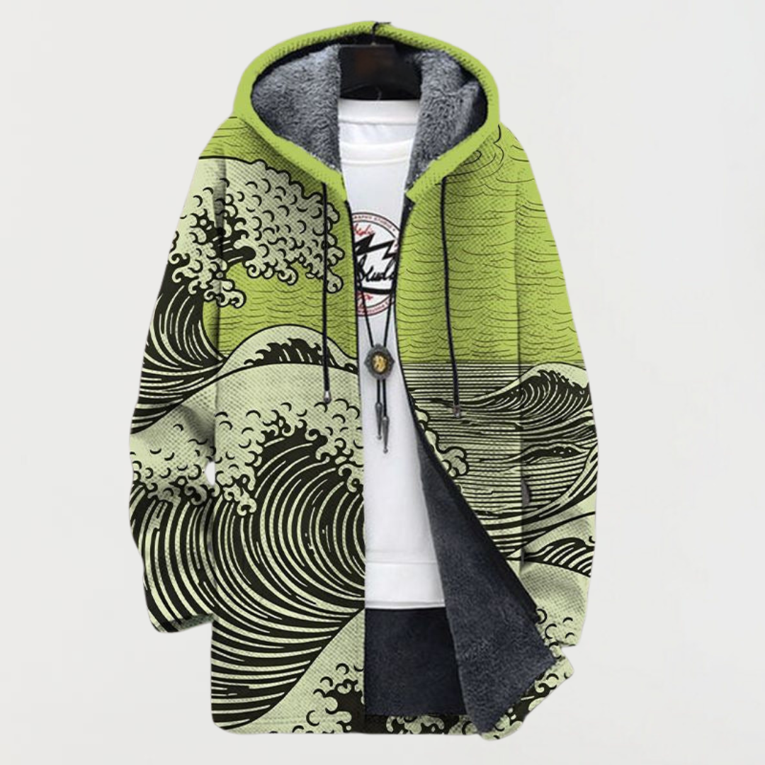 Josephine — Coat with Wave Pattern
