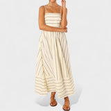 Patricia — Long Striped Dress