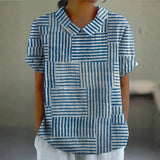 Joan — Striped Pattern Blouse
