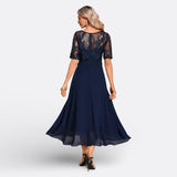 Aoibheann — Lace Dress with Short Sleeves