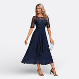 Aoibheann — Lace Dress with Short Sleeves