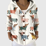 Caitríona — Comfortable Knitted Hoodie Cardigan