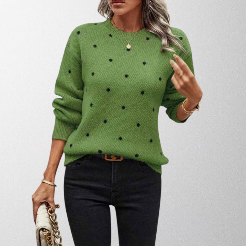 Iseult — Polka-Dot Knitted Jumper