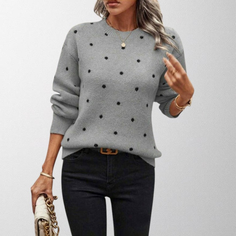 Iseult — Polka-Dot Knitted Jumper