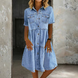 Deirdre — Casual Elegant Denim Dress