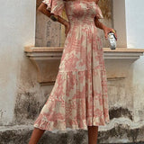 Róisín — Off Shoulder Midi Dress