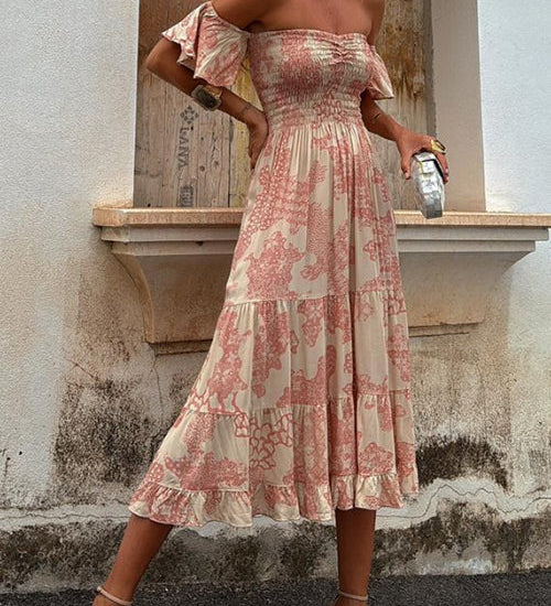 Róisín — Off Shoulder Midi Dress