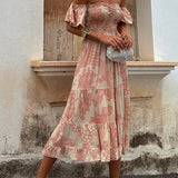 Róisín — Off Shoulder Midi Dress