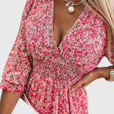 Vera — Floral Puff Sleeve Dress