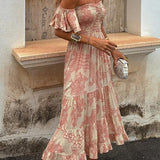 Róisín — Off Shoulder Midi Dress