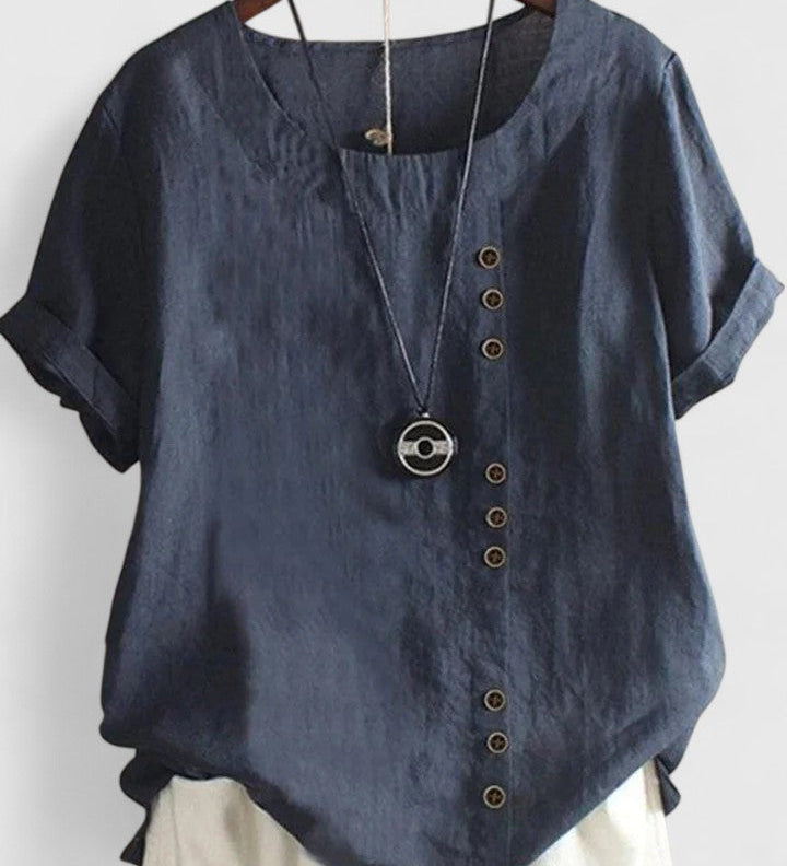Aisling — Comfortable Short Sleeve Blouse