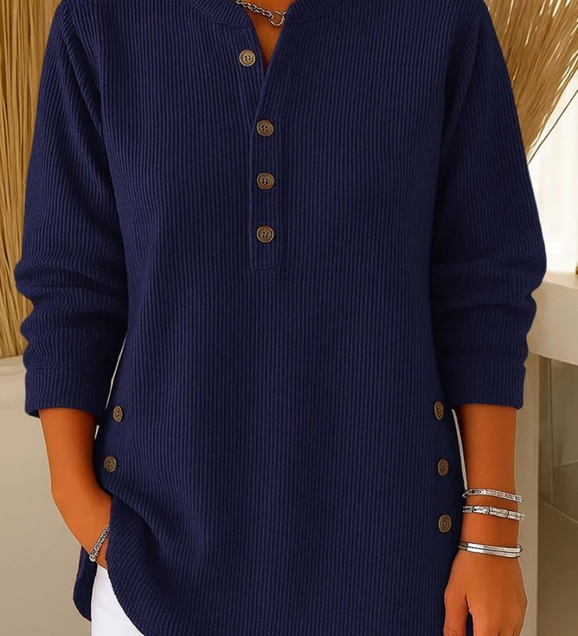 Clíodhna — Button-Up Henley Tunic