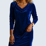 Shauna — Loose Fitting Velvet Dress