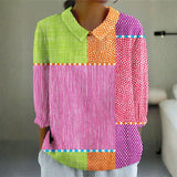 Ellen — Playful Patchwork Blouse