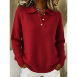 Ríona — Cosy Polo-Collar Jumper