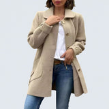 Daisy — Classic Button-Down Oversized Coat