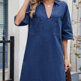 Julie — Casual Denim Dress