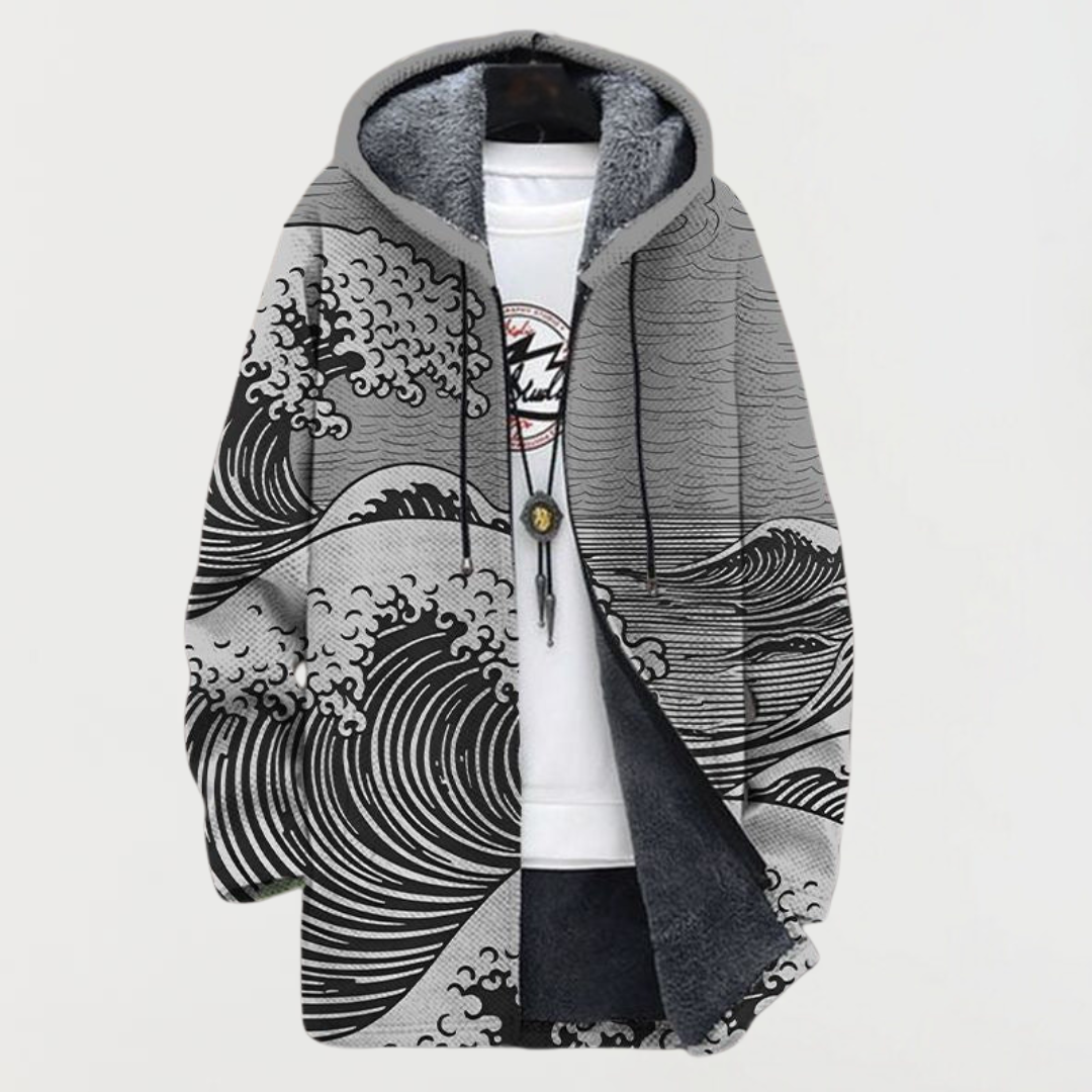Josephine — Coat with Wave Pattern